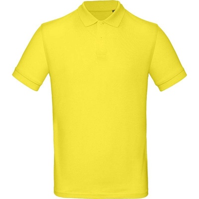 B&C Inspire polo Men piqué polo solar žlutá