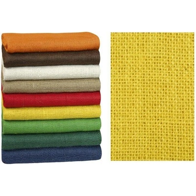 Bellatex Dekorační jutová plachetka Žlutá 1,3 m x 3 m