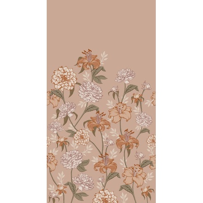 Esta Home 159210 vliesová fototapeta na zeď Vintage Flowers, rozměry 1,5 x 2,79 m