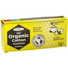 Carin Organic Cotton Normal organické tampony z přírodní bavlny 16 ks