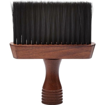 Xanitalia Oprašovák Barber Pro tmavé dřevo dlouhé nylonové černé žíně