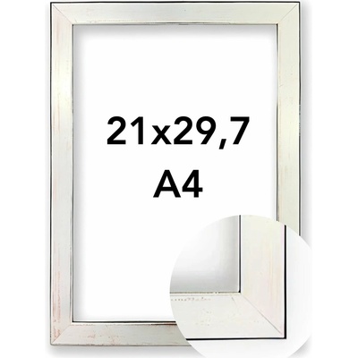 Fotorámeček Modena Rozměr: A4 - 21 x 29,7 cm, Barva: Stříbrná, Typ zasklení: Plexi