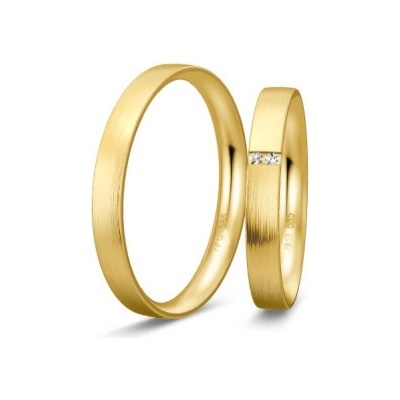 Breuning zlaté obrúčky BR48 04988YG BR48 04987YG