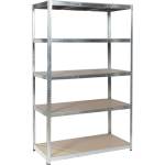 Carmen Метален стелаж Carmen CR-1012 - 200х120х60 см, до 250 кг на рафт - цинк (3580552) - tierradesign