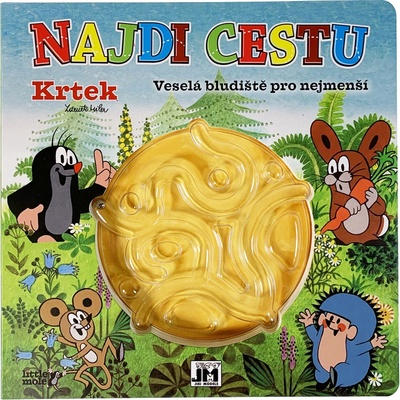 Najdi cestu Krtek Veselá bludiště pro nejmenší 22x22cm žlutá