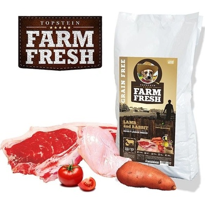 Topstein Farm Fresh Lamb and Rabbit Adult Large Breed Grain Free 15 kg
