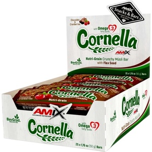 AMIX Cornella Musli Bar [25 x 50 грама] Шоколад с червени боровинки
