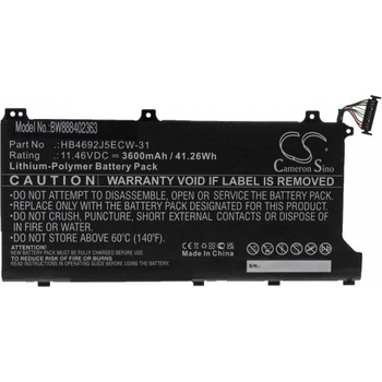 VHBW Батерия за Huawei MateBook D 15 / Honor MagicBook 14, 3600 mAh (888402363)