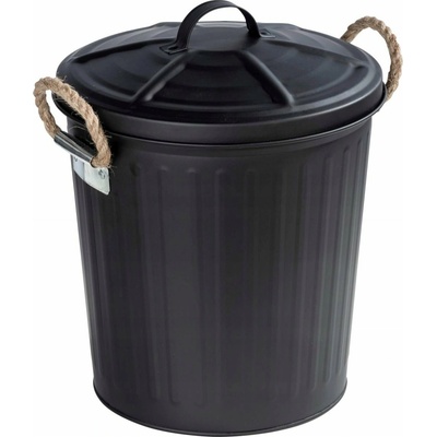 Wenko Kôš na odpadky kovový 6 l čierny