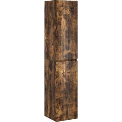 vidaXL Стенно Баня Кабинет Опушен дъб 33 x 34, 5 x 160 см (890517)
