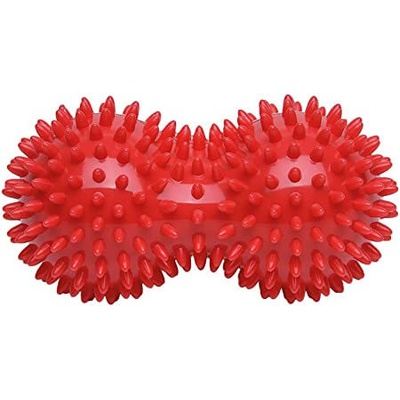 Sundo Masážní míček, Duo ježek, 8 x 15 cm, červený