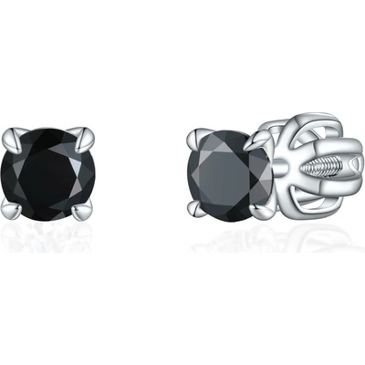 Olivie stříbrné náušnice PIPPI BLACK 8358