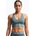 Nike Спортен сутиен Nike Pro Sculpt Medium Support mineral slate/denim turquoise/white