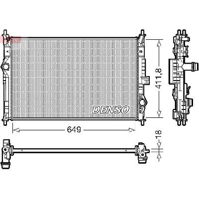 Chladič, chlazení motoru DENSO DRM21103
