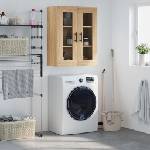 vidaXL Стенен шкаф дъб сонома 69, 5x34x90 см (828503)