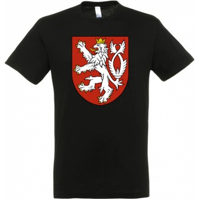 Tričko so symbolom Český lev čierne