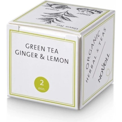Cafès Novell green tea джинджифил и лимон 30 бр. пирамидки зелен био чай