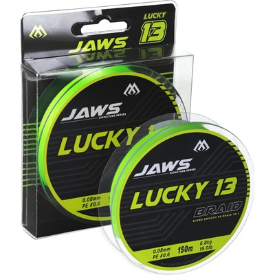 Mikado Pletená Šňůra Jaws Lucky 13 150m 0,08mm 6,8kg