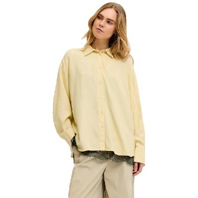 Риза с дълъг ръкав Jack & jones Almira Linen Blend Wvn JJXX long sleeve shirt - Yellow (Sunlight)