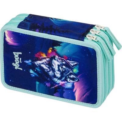 Baagl Училищен пенал триетажен Aurora GRS BAAGL | Lilav | Момчешки | UNI