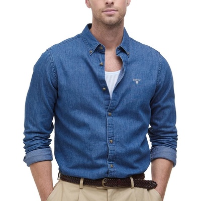 Barbour Denim Crest Tailored košeľa dlhý rukáv
