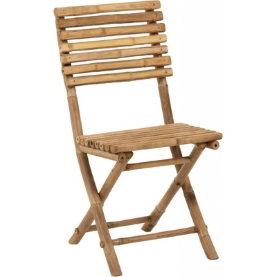 J-Line by Jolipa Přírodní bambusová skládací židle Bamboo Pliable - 54 x 45 x 85cm