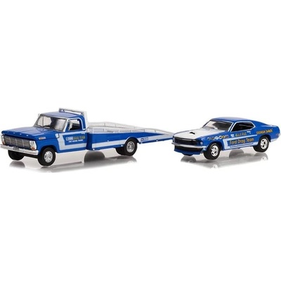 GreenLight Ford F 350 Ramp Truck 1969 & Ford Mustang 1969 1:64
