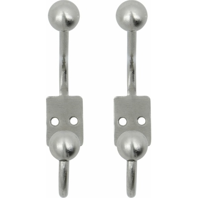 House Doctor Kovový háčik Ball Silver Finish – set 2 ks