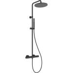 Ideal Standard Ceratherm T25 - Душ комплект с термостат, диаметър 25 см, копринено черно A8489XG (A8489XG)