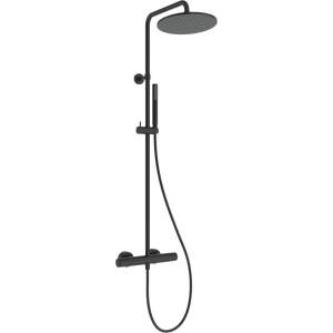 Ideal Standard Ceratherm T25 - Душ комплект с термостат, диаметър 25 см, копринено черно A8489XG (A8489XG)