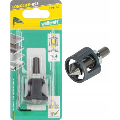 Wolfcraft Kužeľový záhlbník s dorazom, ⌀ 16,4 mm, 60 mm, 4391000