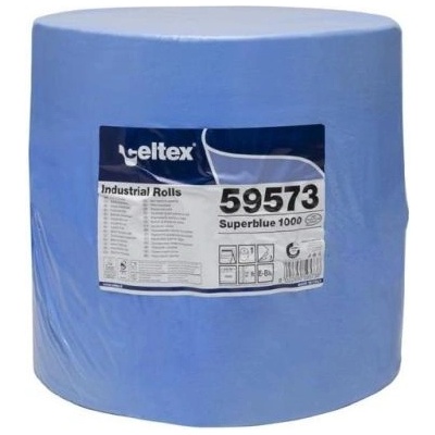 Celtex super blue - Индустриална хартиена ролка синя; 1000 листа (4009)