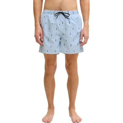 JJ REBEL Бански гащета Jj rebel Hawaii swimming shorts - Blue (Cashmere Blue / AOP Stripes)