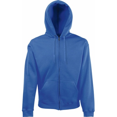 Fruit of the Loom mikina Premium Hooded Sweat Jacket s kapucí COT16203445001 royal blue