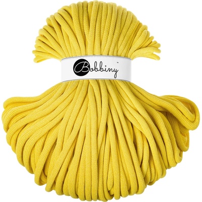 Bobbiny bavlněná šňůra JUMBO 9mm Canary Yellow