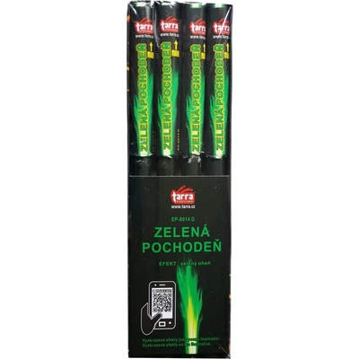 BENGÁLSKÝ OHEŇ ZELENÁ POCHODEŇ 4 ks 20 4 Čína EP-8014G