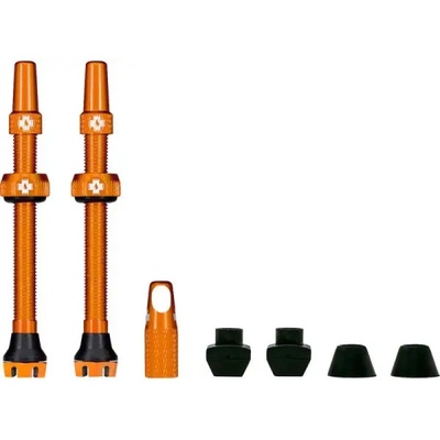 Muc Off Tubeless Presta Valve KIT V2 bezdušové ventily galuskový oranžová 2 ks