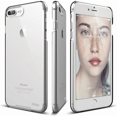 elago S7 Slim Fit 2 Case + HD Clear Film - поликарбонатов кейс и HD покритие за iPhone 7 Plus (прозрачен)