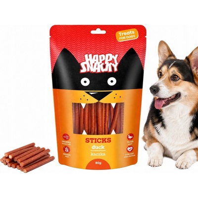 Happy Snacky PATYČKY Z KAČACIEHO MÄSA 80 g