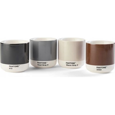 Pantone Sklenice na kávu a čaj 4 x 190 ml