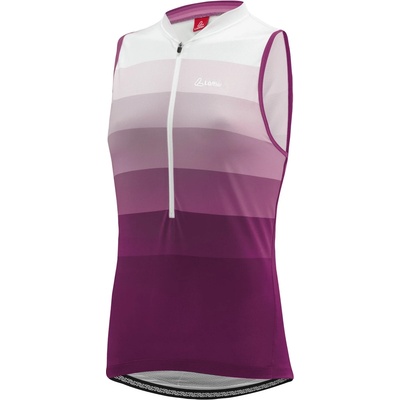 Löffler Дамски потник за колоездене Löffler Women's Bike Sleevless Jersey Halfzip Rainbow Cycling singlet - Bordeaux - размер 40 (EU) (156-1370-0714)