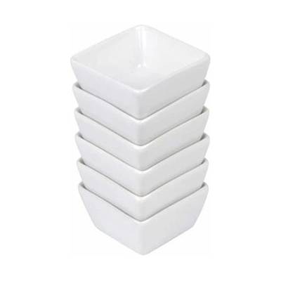 METRO PROFESSIONAL Miska VILO porcelán bílá 6 x 6 cm 6 ks