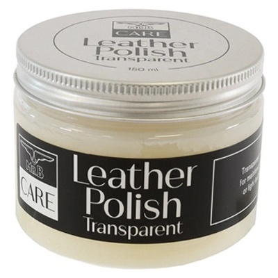 Mister B CARE Leather Polish Transparent bezbarvý krém na kůži 150 ml