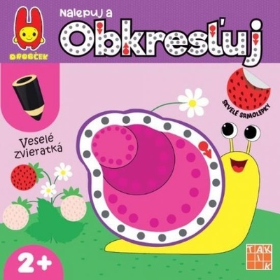 Veselé zvieratká nalepuj a obkresľuj autorov Kolektív