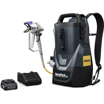 Wagner Безвъздушна машина за боядисване тип раница Wagner SprayPack, 18V, 4Ah, 110 bar, 0.9 л/мин (4004025131592)