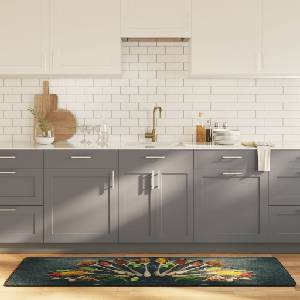 vidaXL Многоцветно кухненско килимче 60x180 см перящоо (136626)