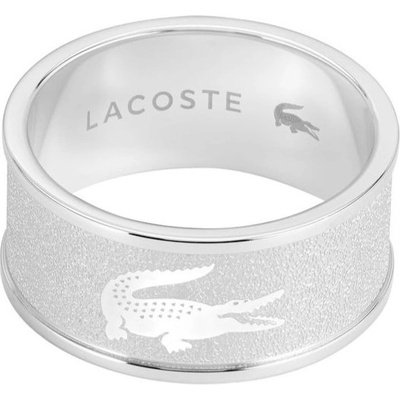 Lacoste ocelový prsten pro muže Backhand 2040485
