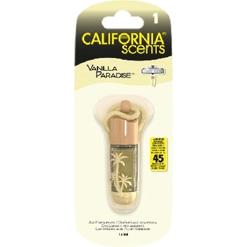 California Scents Hanging Vial Vanilla Paradise aроматизатор за автомобил 5 мл
