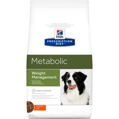 Hill's HILL'S PRESCRIPTION DIET Canine Metabolic Храна за кучета, суха, диетична, с пилешко, 12 kg