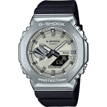 Casio G-Shock GBM-2100A-8BER Мъжки часовник- Сив, Bluetooth, Слънчева енергия, GPS Flight Log, Neo-Retro, 200м